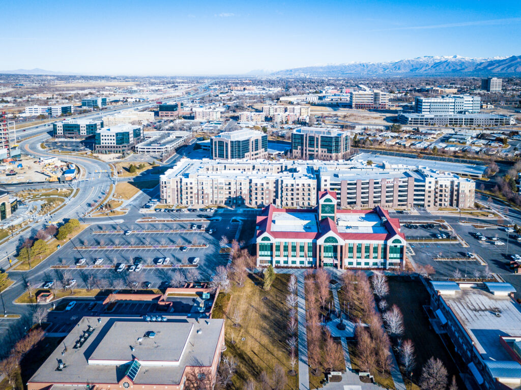 ariel view of sandy, utah